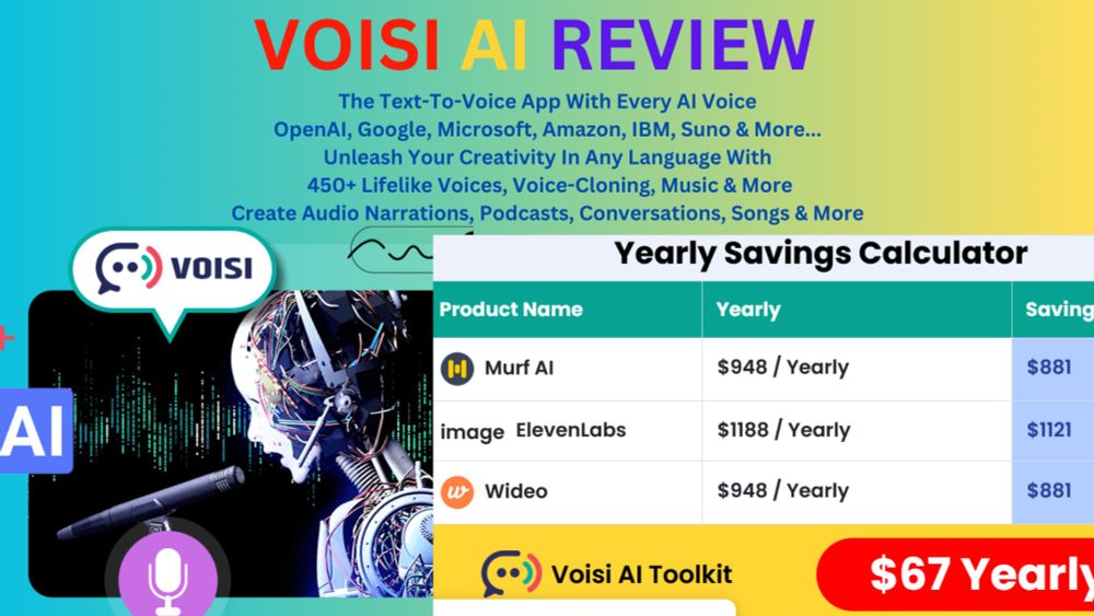 Voisi Ai Review - Save Over $1121 Per Year using Voisi AIToolkit