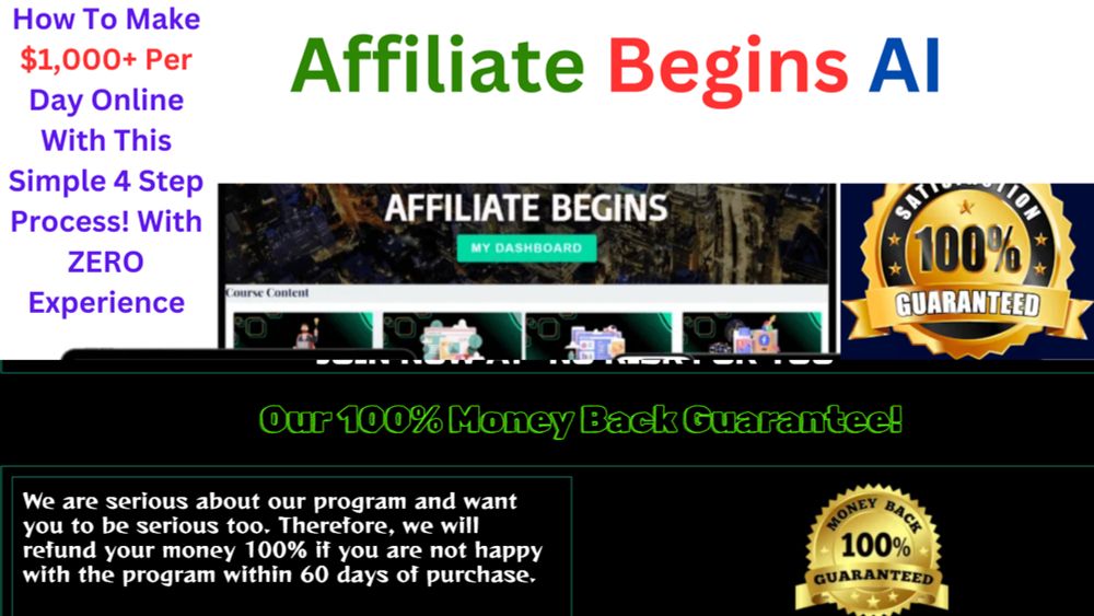 Affiliate Begins With AI Review – Make $1,000+ Per Day Online