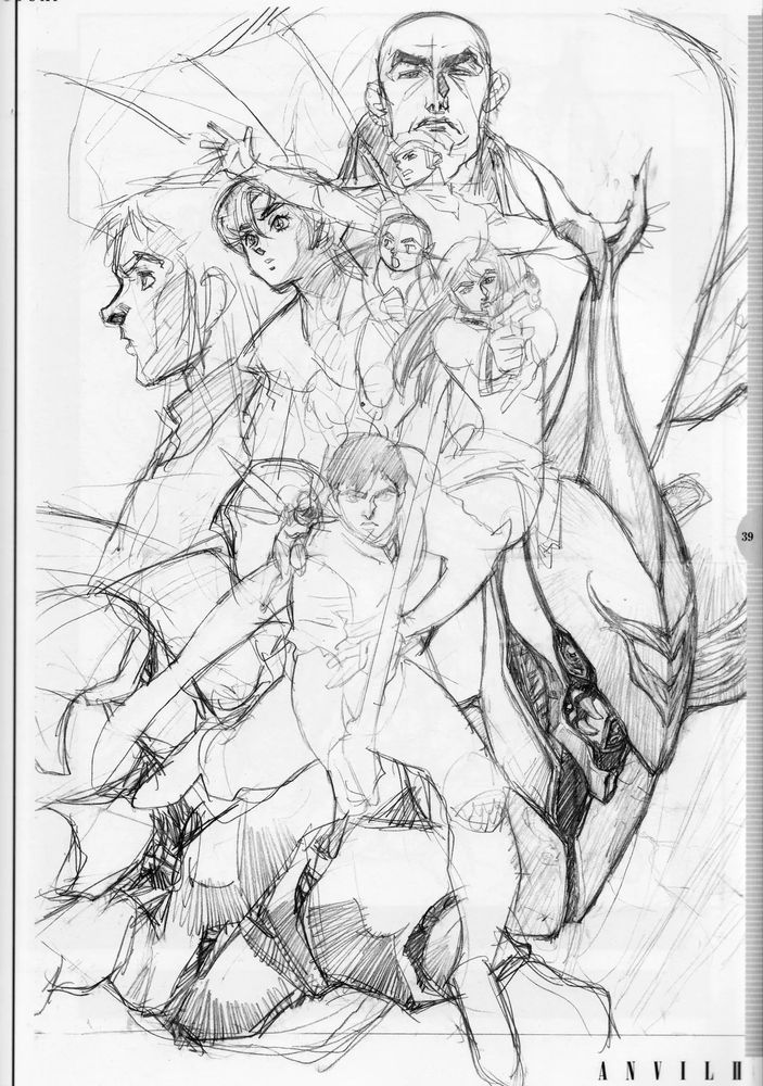 Second draft by Yuuki. Final illustration is based on this draft. 