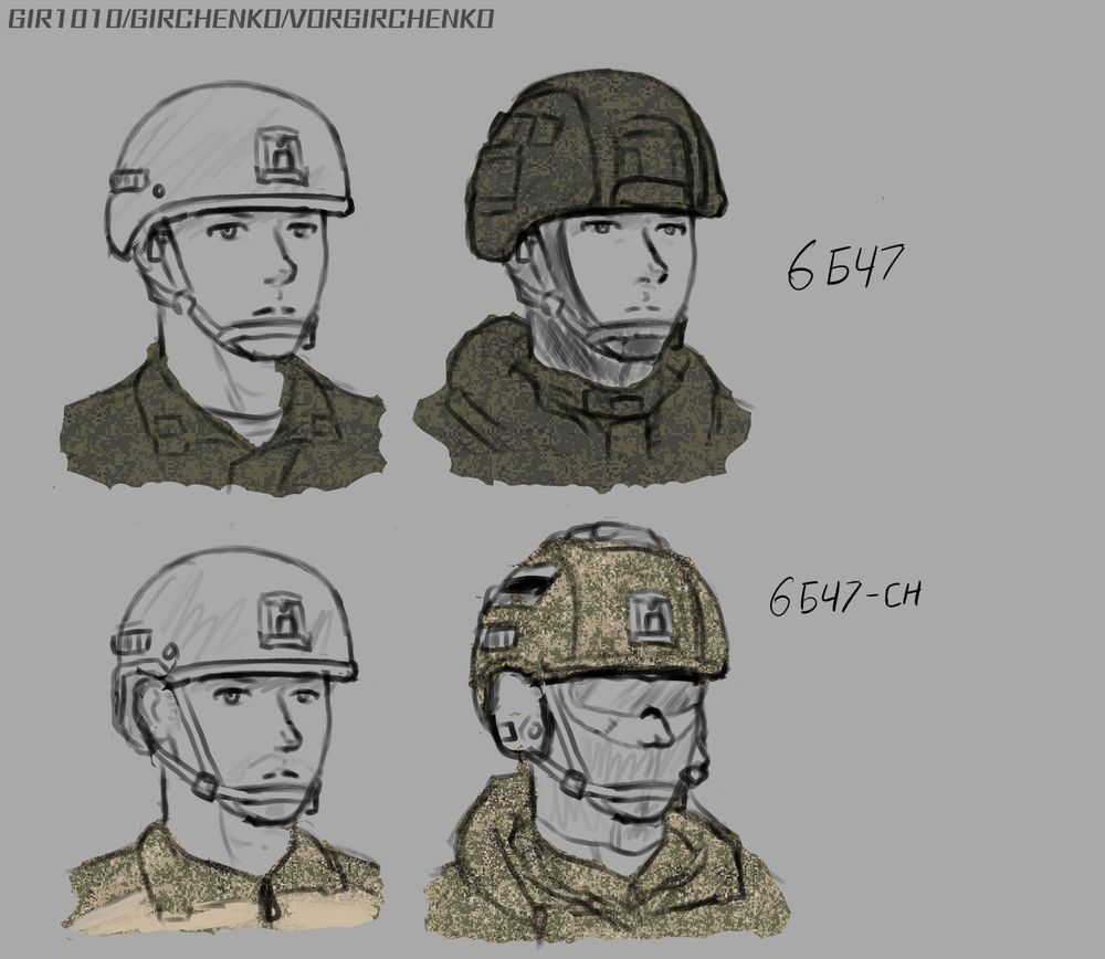 6B47-SN

6B47-SN is a modification of 6B47 helmet intended for special forces units of the Russian Republican Army. The main difference from the standard-issue 6B47 is a high-cut frame which allows for usage of various COMTAC headsets that are popular with RRA SF units.

And of course, since the helmet had it's "ears" cut, it's slightly lighter as well.