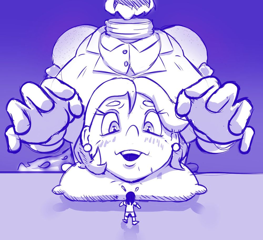Dullahan mother and a tiny man