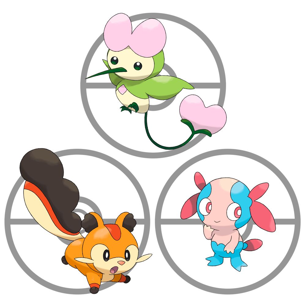 Redesigns of the starter fakemon I made a few years ago (except the axolotl, he's new): 
Petune, the hummingbird pokemon
Smokunk, the fire skunk pokemon
Droplotl, the axolotl pokemon

Who would you choose?