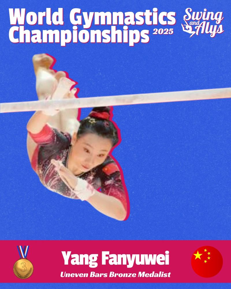 world uneven bars bronze medalist Yang Fanyuwei