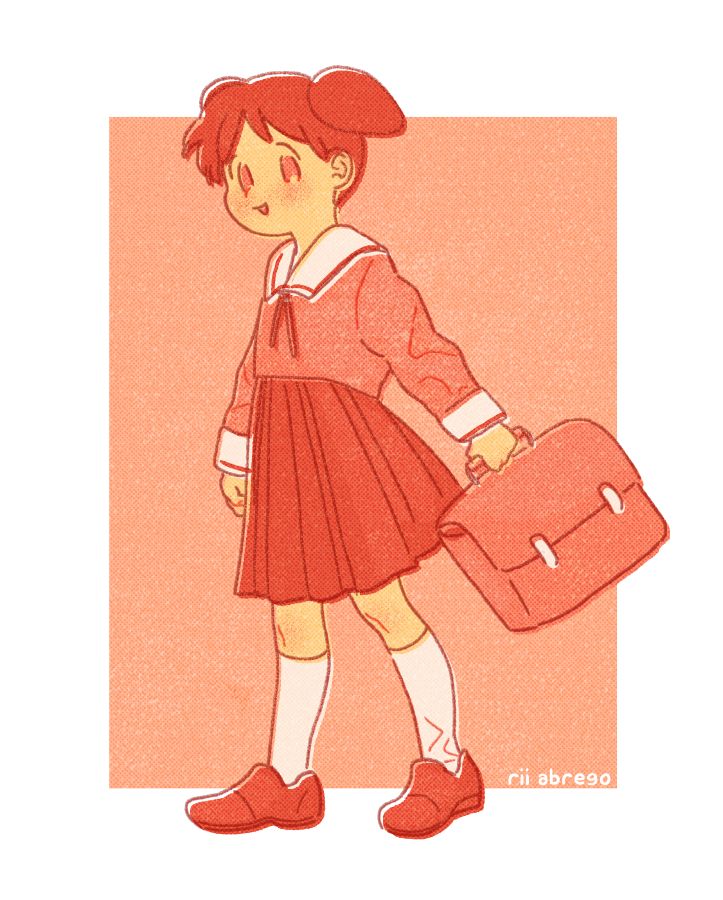A drawing of the Azumanga Daioh character Chiyo-chan