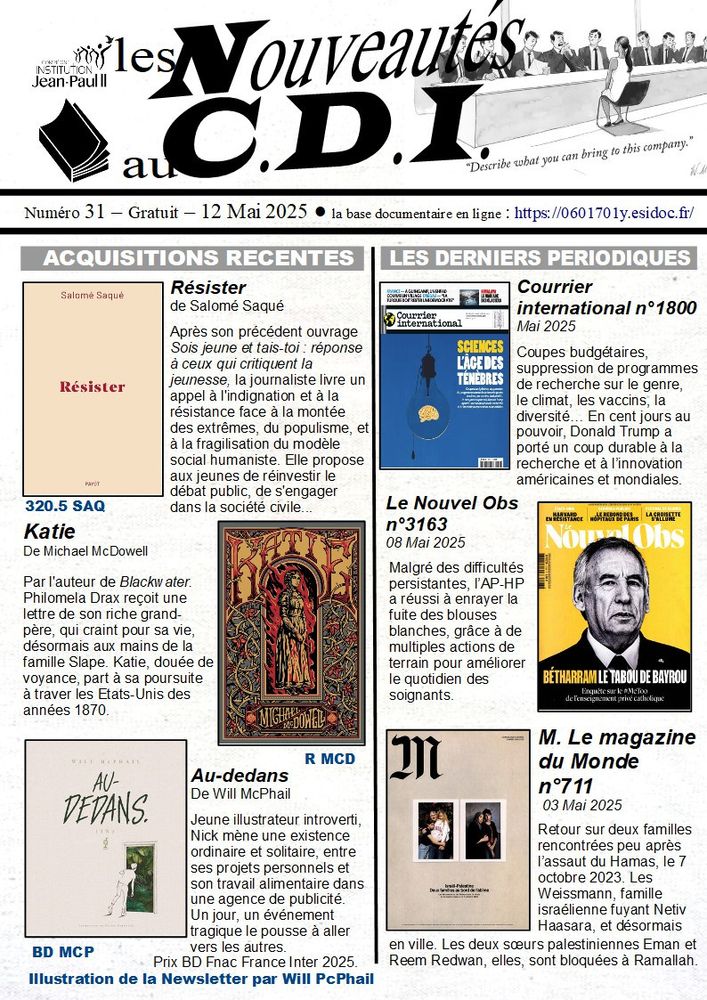 La newsletter du CDI