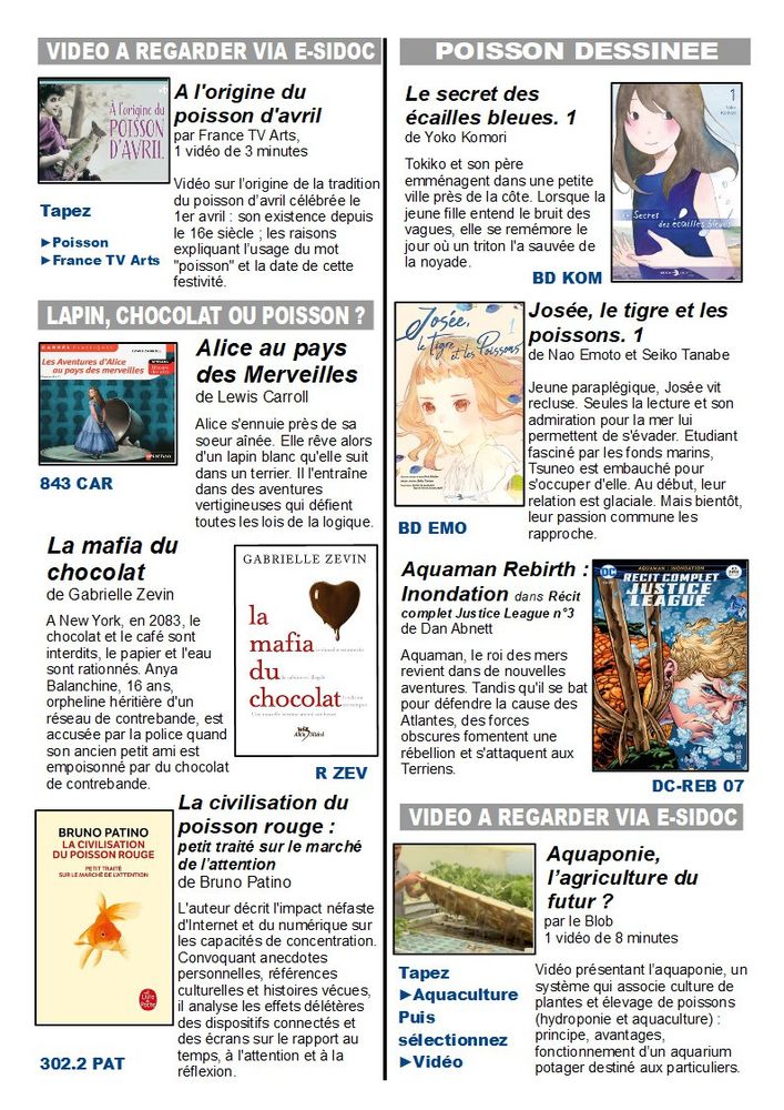 La newsletter du CDI