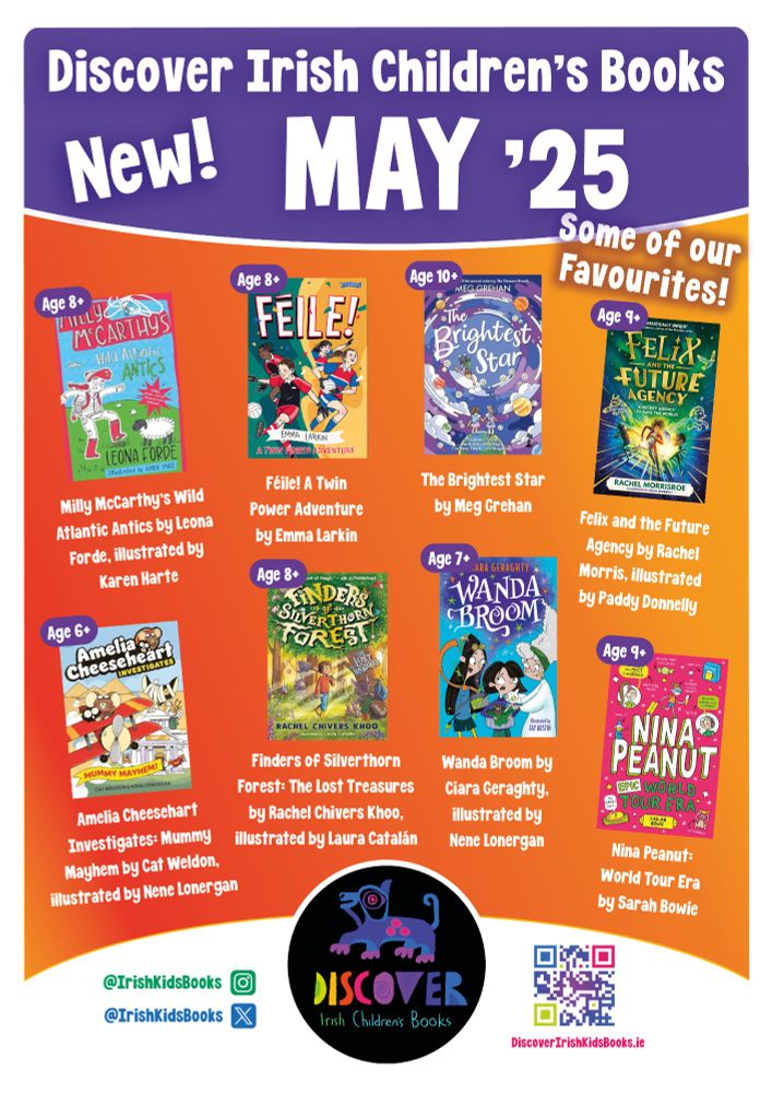 Book covers - Irish children's books for age 8+ out in May. 