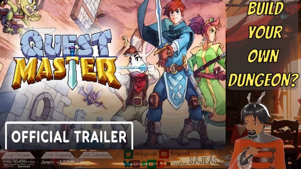 Vtuber trailer reaction to Quest Master - Early Access Release Date