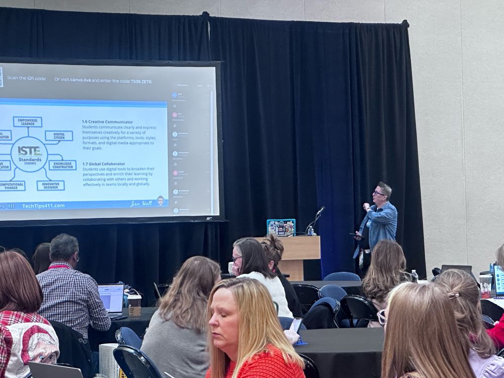 Jenn Hall presenting