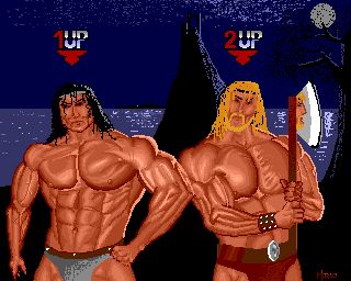 This is Doman , and i guess his husband.  A lifelike portrait, probably made in deluxe paint by a 5 year old