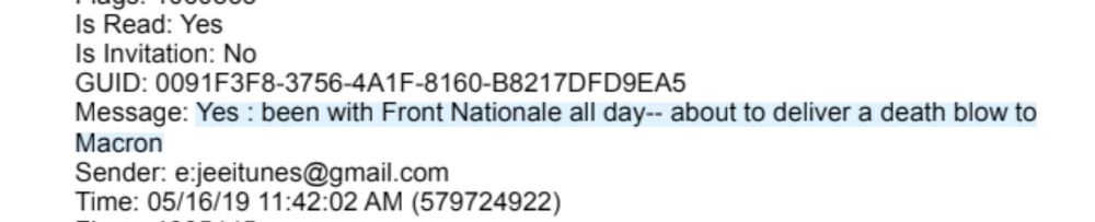 been with [France's] Front Nationale all day