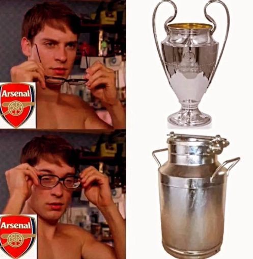 A guy not seeing something properly until he puts on his glasses