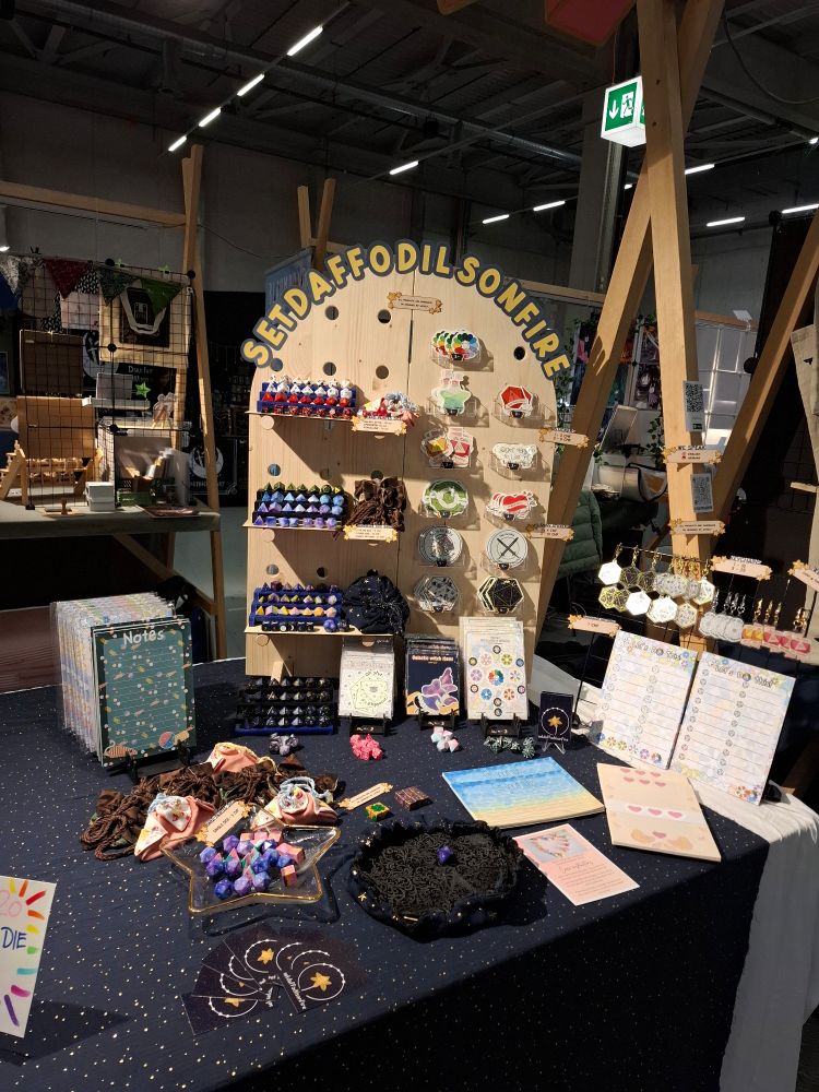 A picture of my booth at HeroFest Bern