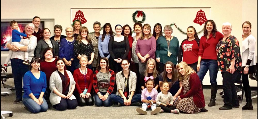 Group photo with staff in SESE at ASU.