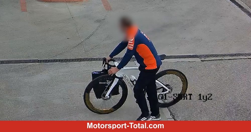 Dieb von Jorge Martins Fahrrad