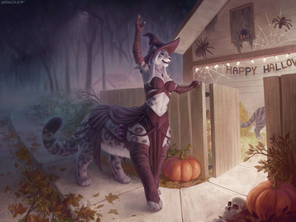 Dressed up for a Halloween party 