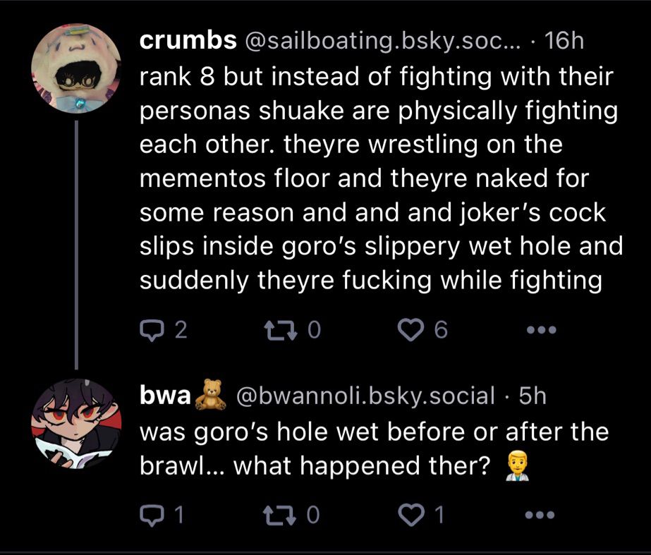 some kind of erotic fanfic of goro (from Mortal Kombat?) and the joker(?) fighting and then having anal sex idk but there's no medical content