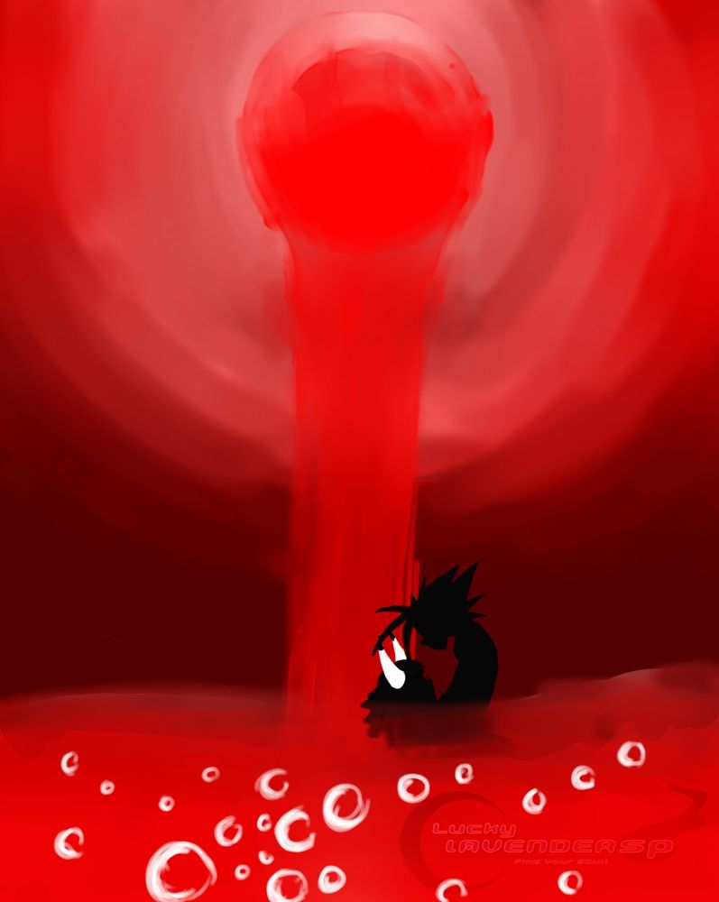 A concept I had with Alie and Genesis. Genesis(the head) has been holding hatred in her heart for her entire life, and has been the cause of thousands of deaths. Alie(the one holding Genesis' head) inevitably kills her to save everyone, but in the process awakens his own hatred of having taken a life.