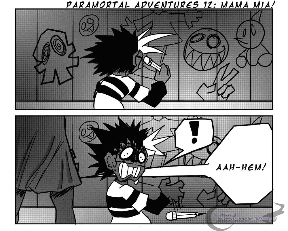 Alie isn't a very talkative guy, so sometimes he expresses his emotions through art. Though I don't think his mom would like him drawing on the walls....