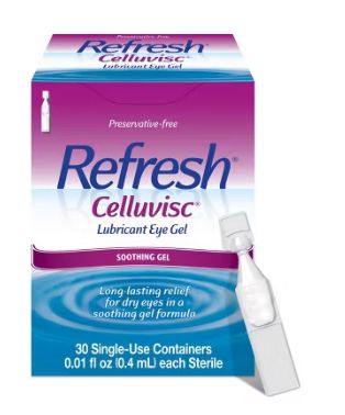 Box of Refresh Celluvisc Lubricant Eye Gel