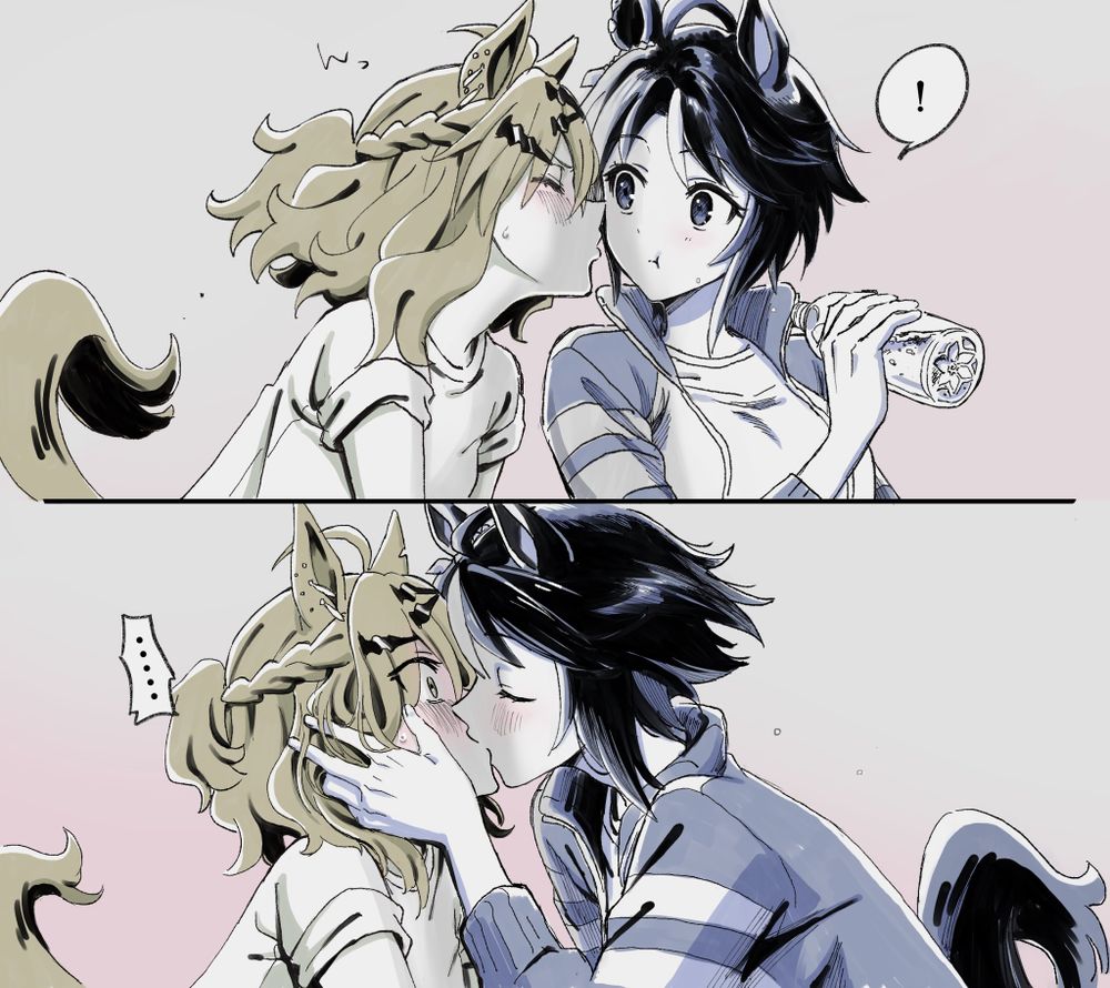 girls kissing :3