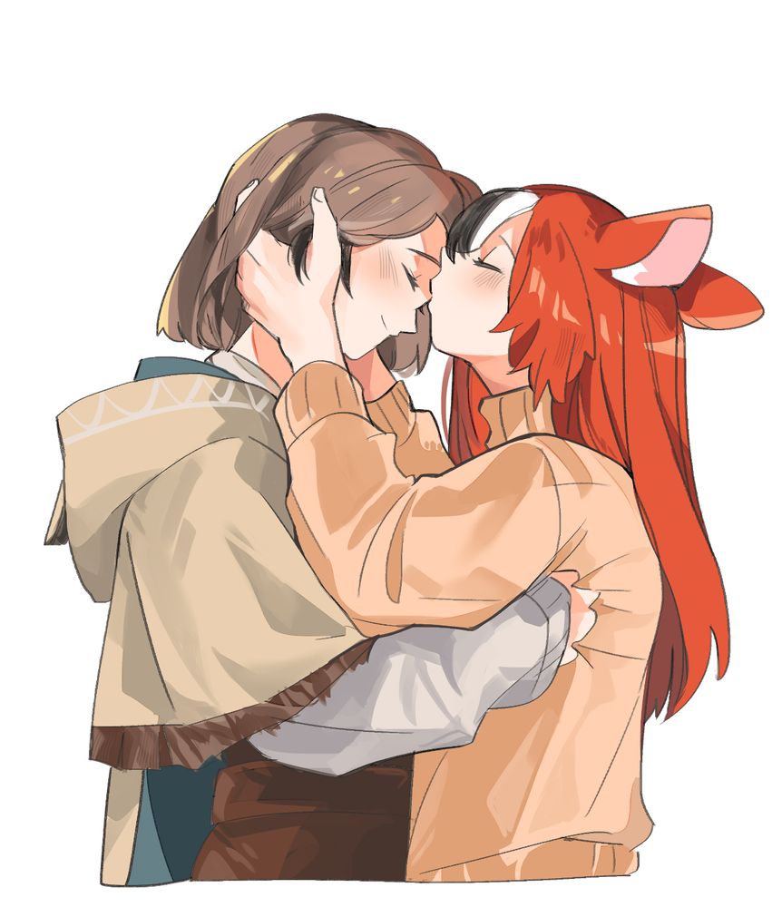 girls kissing :3