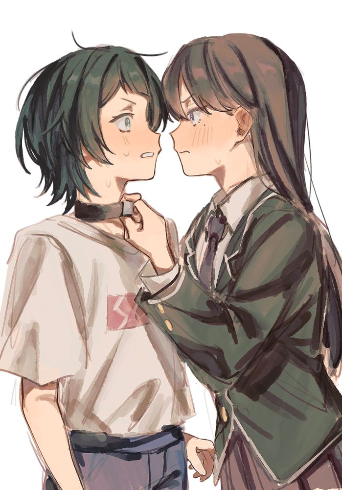 girls kissing :3
