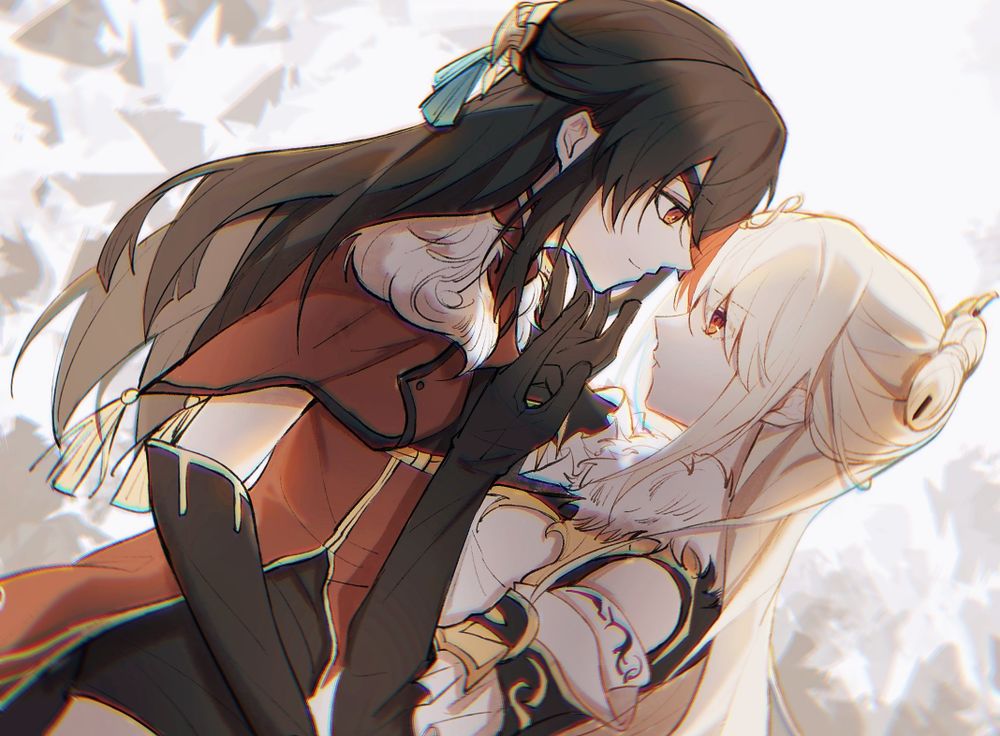 girls kissing :3