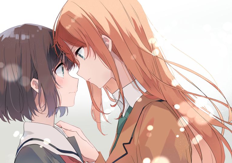 girls kissing :3