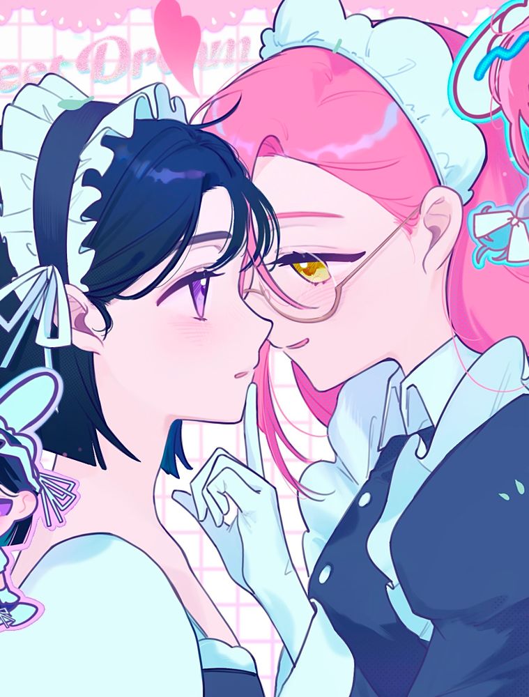 girls kissing :3