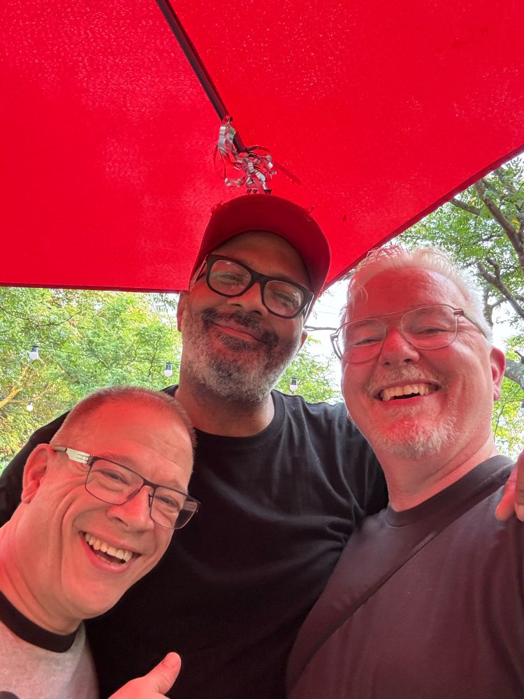 selfie of three friends at Nowadays 