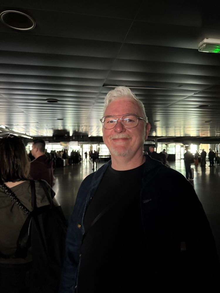 Atocha station waiting for our bullet train when the lights went out
