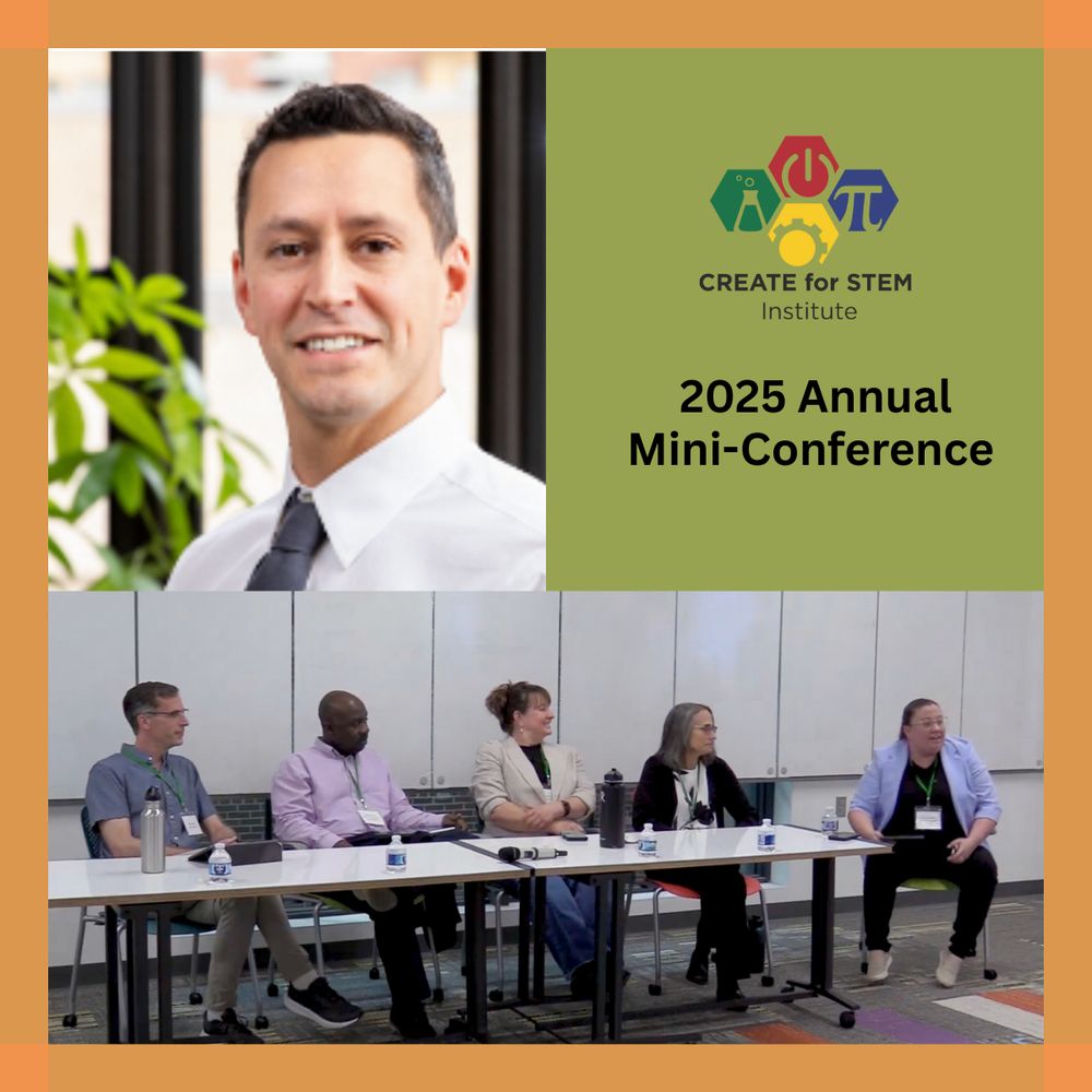 Photo of Noah Weeth Feinstein; CREATE logo; 2025 Annual Mini Conference; photo of panel.