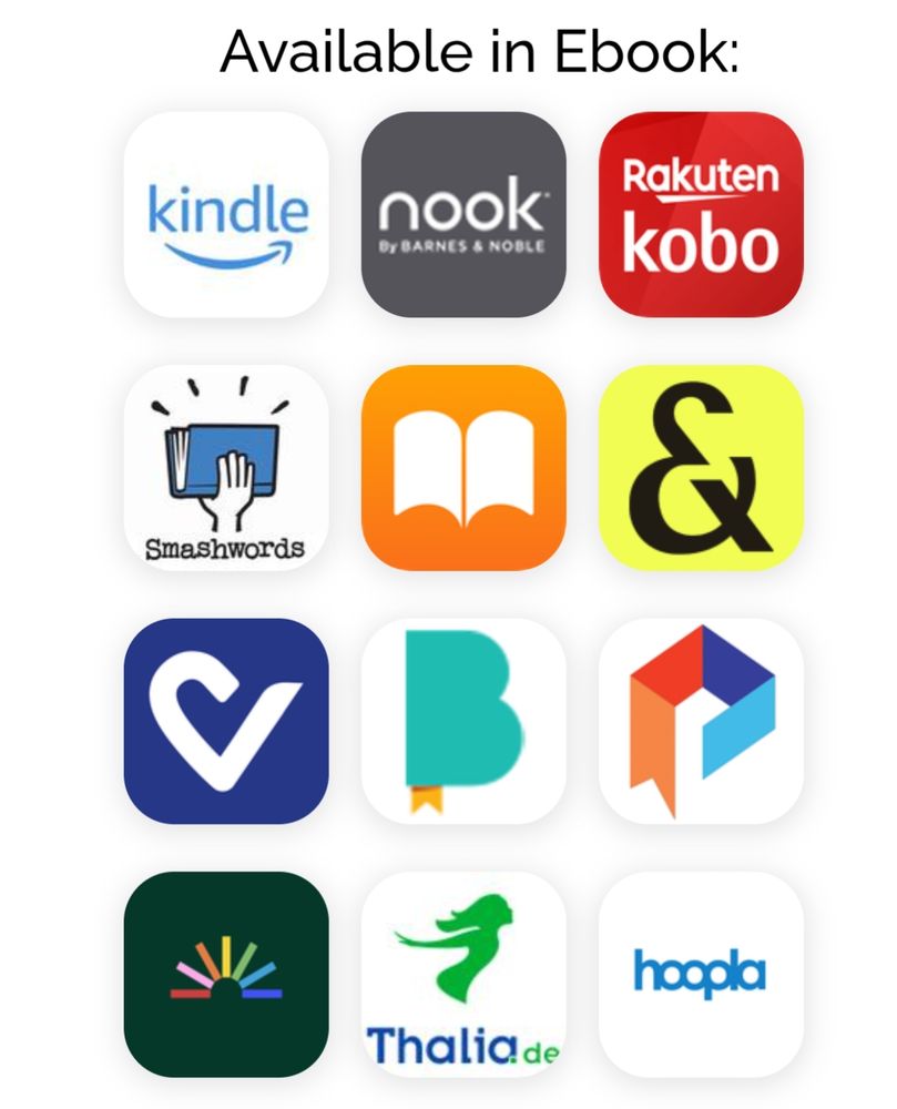 Different store icons Water's Edge ebook is available, including Kindle, Nook, Kobo, Smashwords, Apple Books, Everand, Vivlio, Angus & Robertsons, Palace Market Place, Fable, Thalia, & Hoopla!