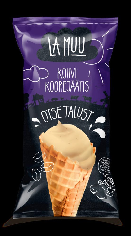 La Muu Kohvi koorejäätis - "otse talust"