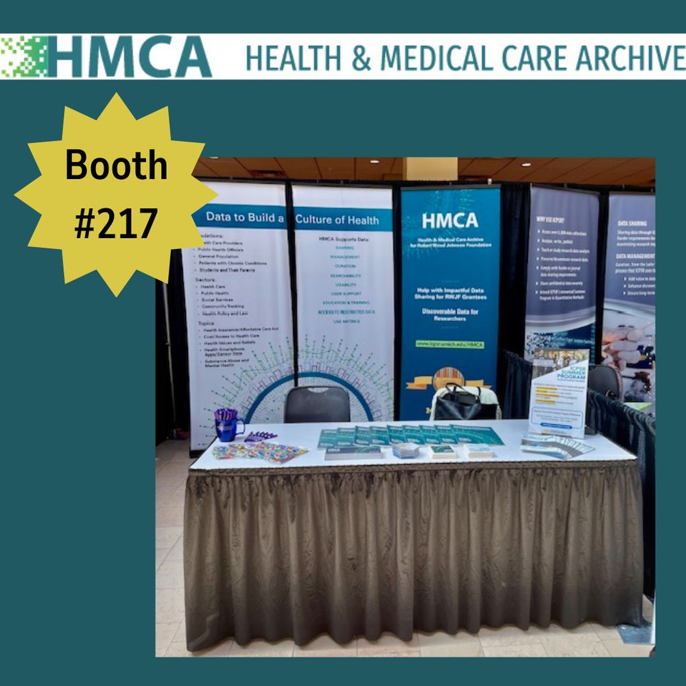 Photo of the HMCA booth at AAPOR with booth number 217