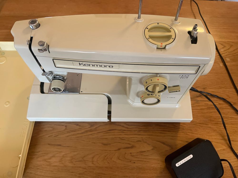 a vintage kenmore sewing machine 