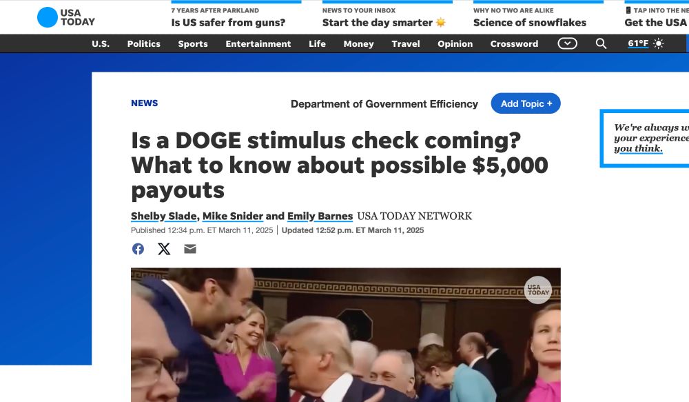 is a doge stimulus check coming?