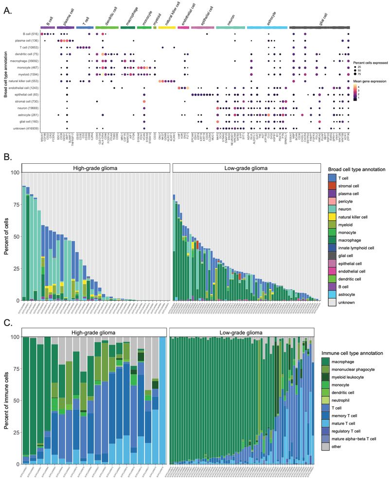Figure 5 from the ScPCA preprint: Consensus cell type annotations in Brain and CNS tumors.