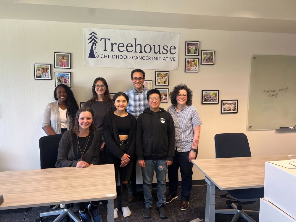 Members of the Data Lab and Treehouse Childhood Cancer Initiative teams during a workshop.