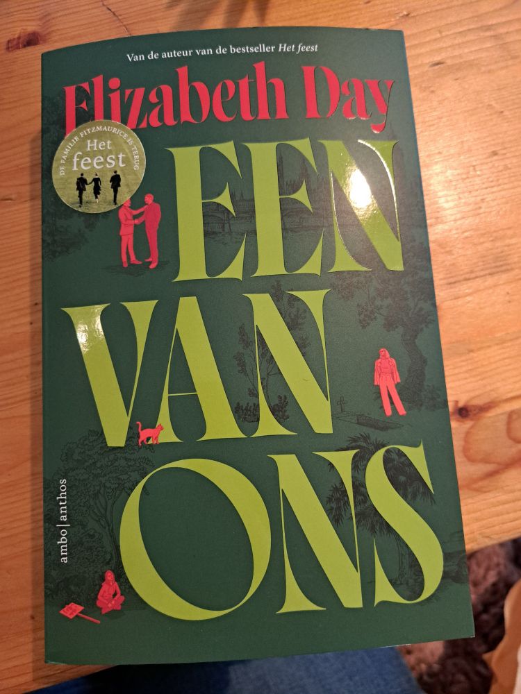 Groene omslag van Elizabeth Day: Een van ons. 