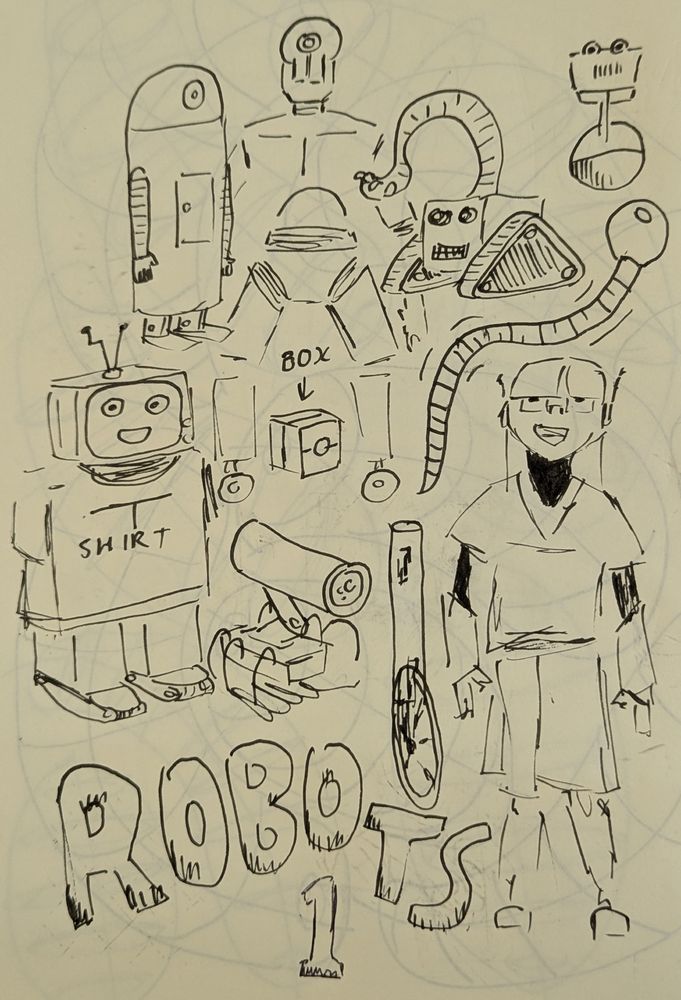 A collection of various robots and androids