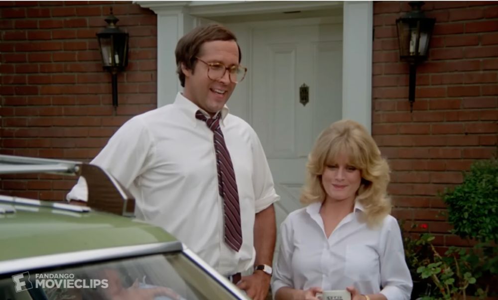 Chevy Chase and Beverly D'Angelo in National Lampoon's Vacation