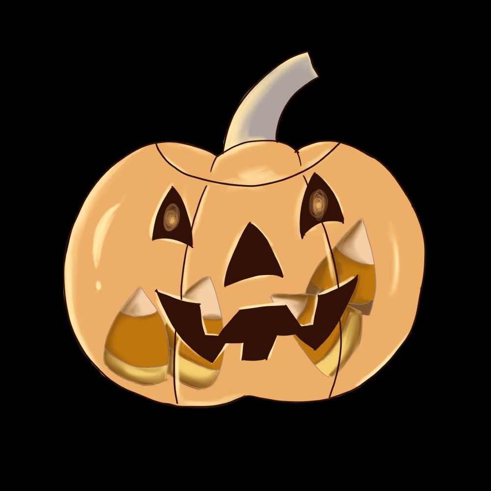 Candycorn Golom head designed by Frictor