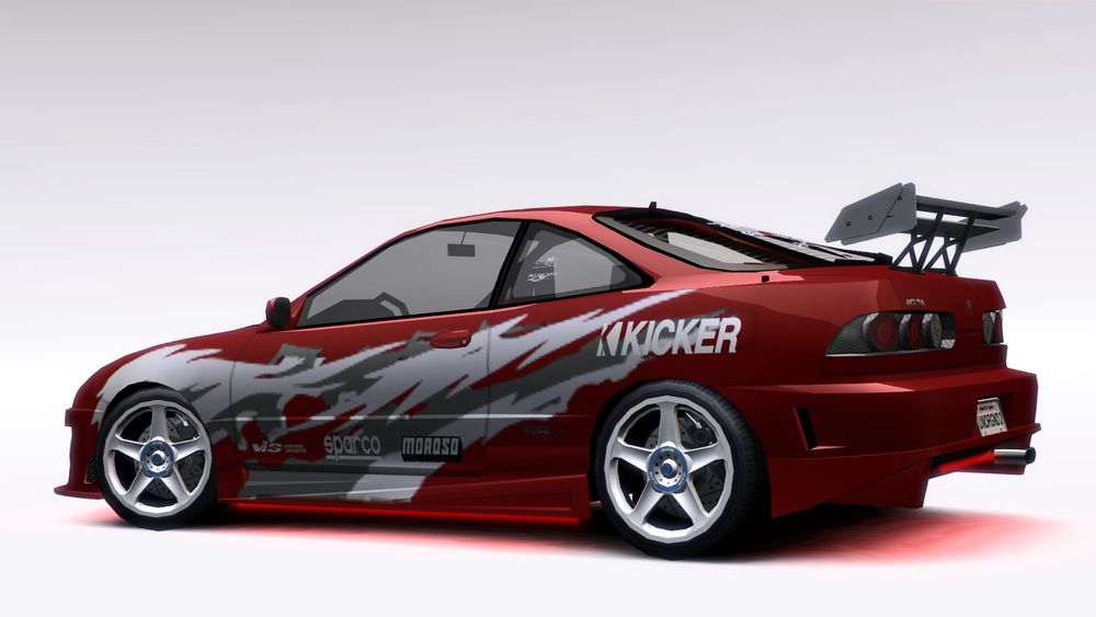 Car: Acura Integra Type-R, made by wolff - Instagram @backroom_project