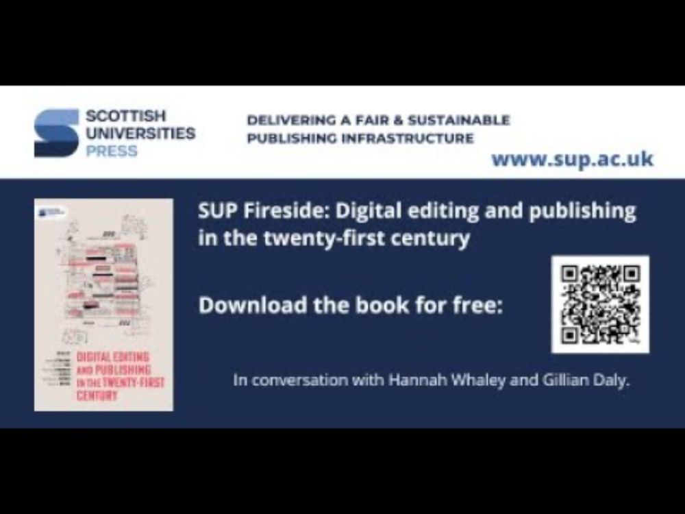 SUP fireside chat: Digital editing and publishing in the twenty-first century