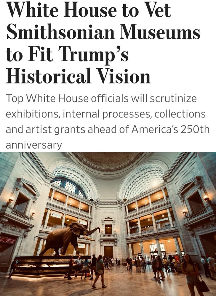 White House to Vet Smithsonian Museums to Fit Trump's Historical Vision
Top White House officials will scrutinize exhibitions, internal processes, collections and artist grants ahead of America's 250th anniversary