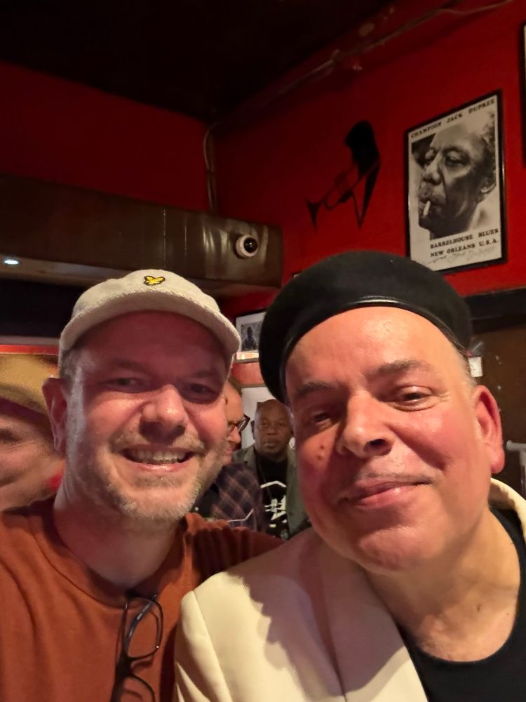 James & rhythm & blues legend Mike Sanchez.