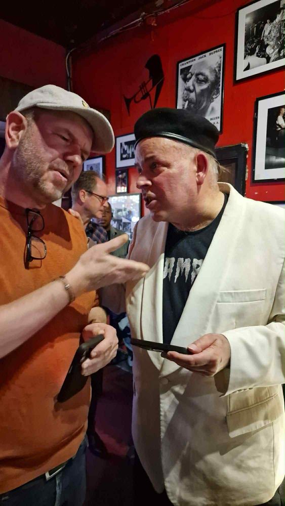 Me & Mike Sanchez at the Hundred Club last month. A lovely friendship forged online between two sons of Kidderminster finally gets face-to-face.