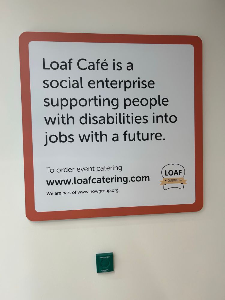 Poster in loaf cafe 